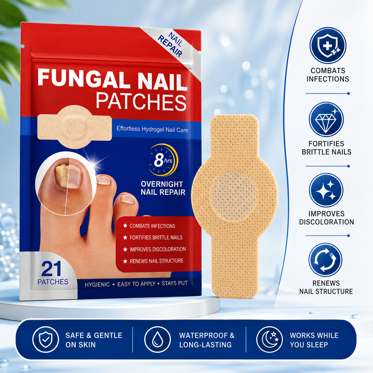 Nail Health Care Patches for Daily Nail Care