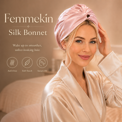 Femmekin Silk Bonnet – Mulberry Silk Anti-Frizz Protection