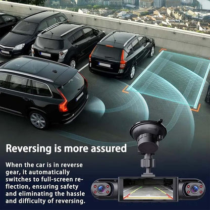 Full View Car Dash Cam System for Front and Rear Recording