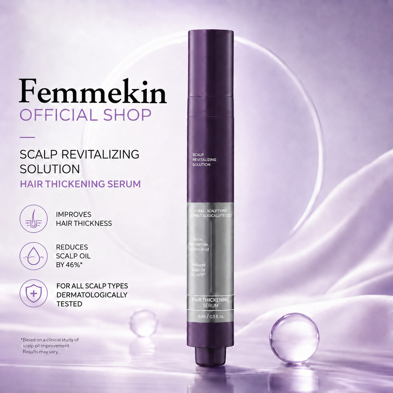 Scalp Revitalizing Hair Thickening Roll On Serum