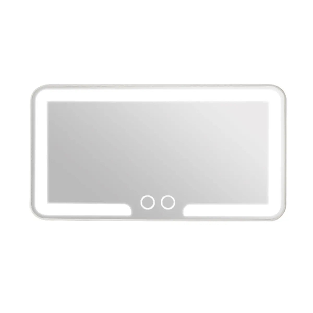 Rechargeable LED Car Sun Visor Makeup Mirror with Dimmable Touchscreen