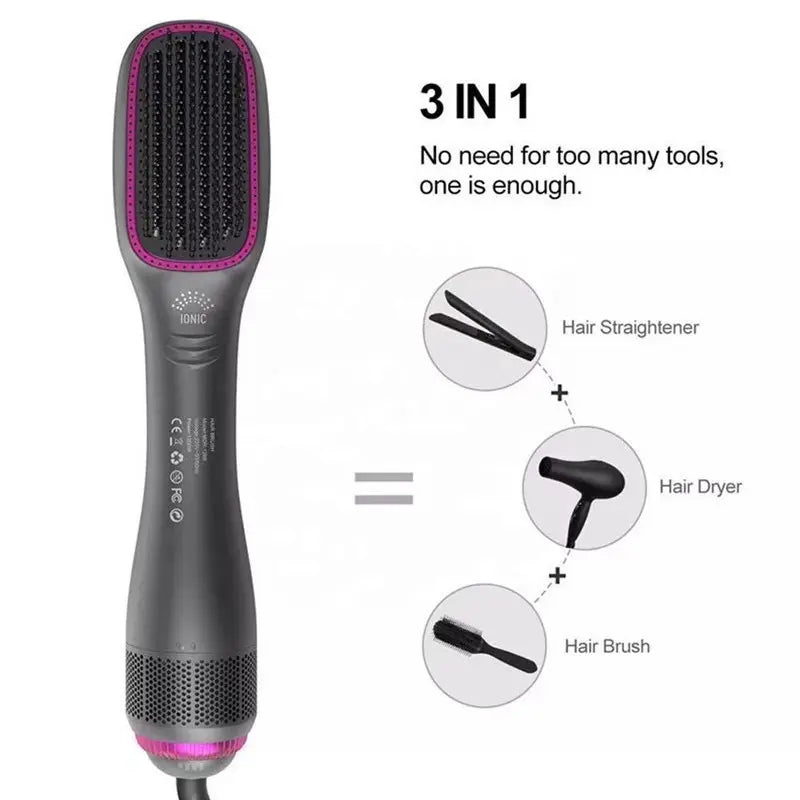 One-Step Hair Dryer and Styler All-in-One Brush for Smooth Hair
