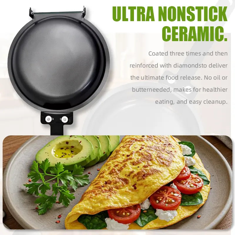 Double Sided Non Stick Frying Pan Skillet
