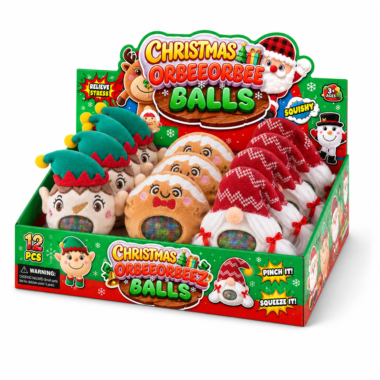 🎁 Holiday Squeeze Stress Toys ✨