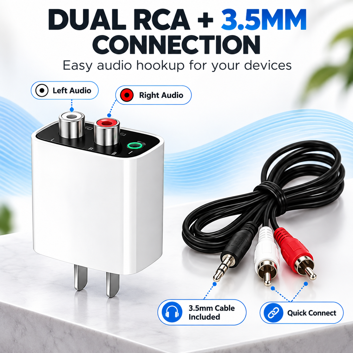 Bluetooth 6.0 Receiver – Upgrade Old Speakers to Wireless Audio