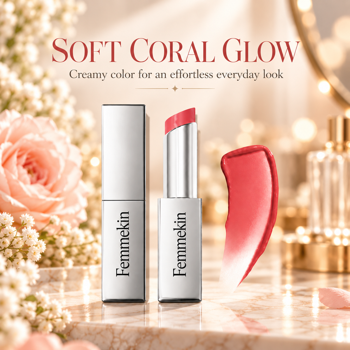 Nourishing Lip Oil Stick with Squalane Shea Butter & Jojoba Oil