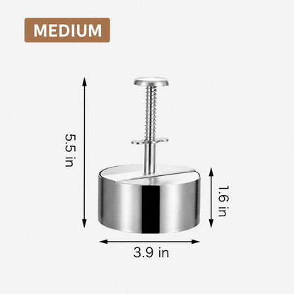 🎁2026 New Arrivals 50% OFF💥Meat Press for Burgers – 304 Food-Grade Stainless Steel – Non-Stick, Rust-Resistant – Dishwasher Safe – Perfect for Parties! 🛡️💨