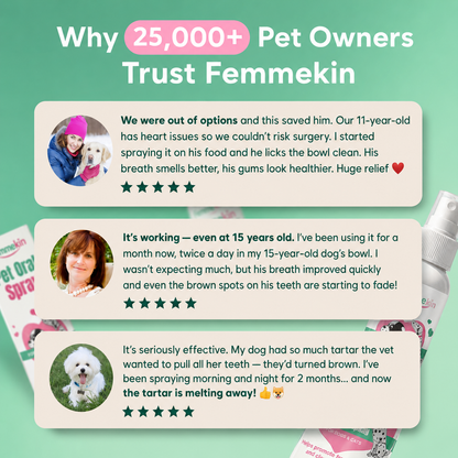Femmekin Pet Tartar Control & Fresh Breath Oral Spray