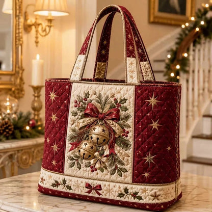 Quilted Christmas Shoulder Tote Bag – 12 Designs