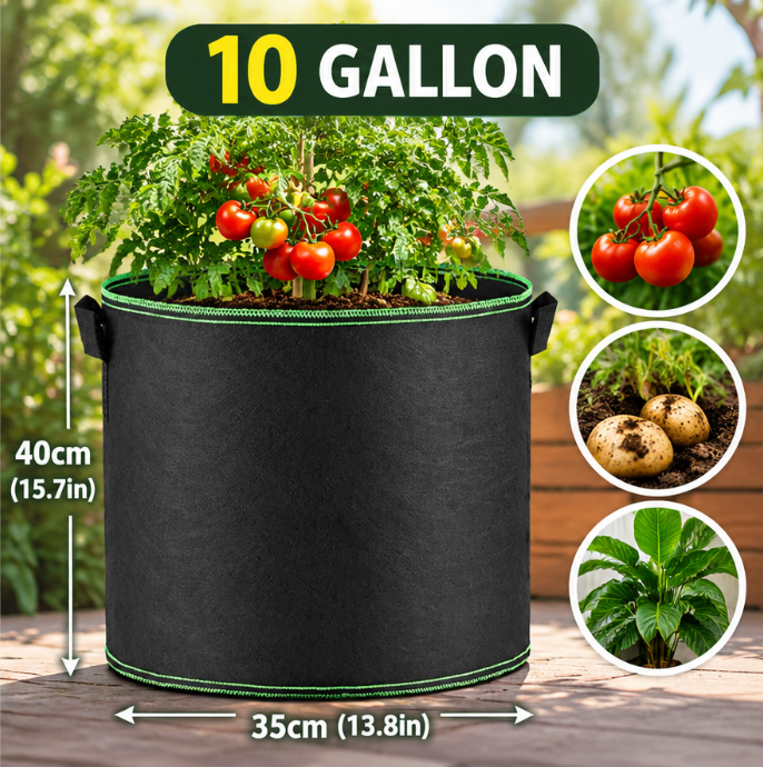 Heavy-Duty Breathable Grow Bags