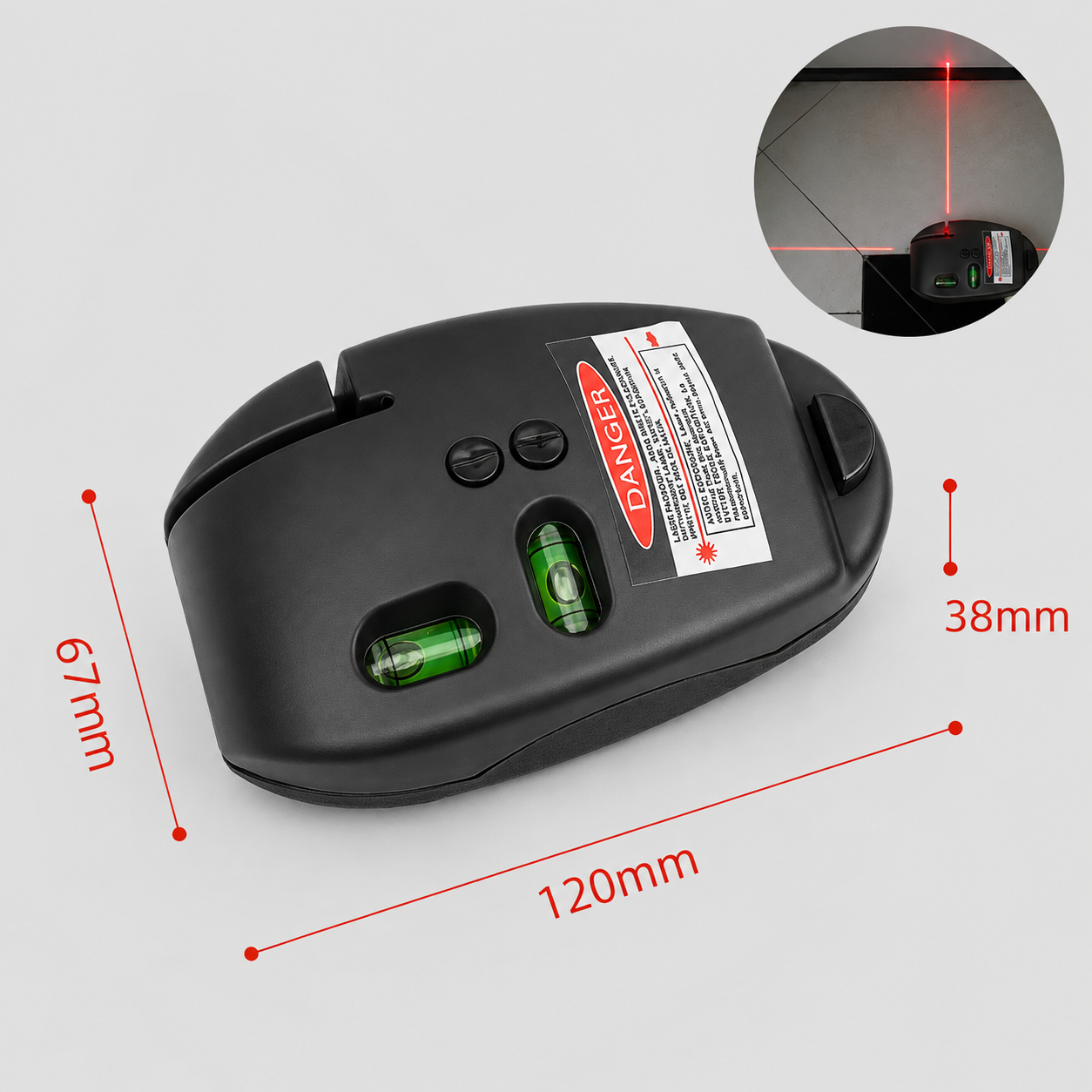 90° Infrared Laser Level for Tiling Framing and DIY Projects