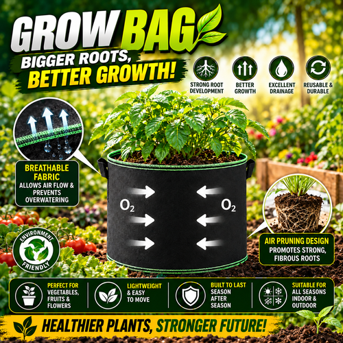 Heavy-Duty Breathable Grow Bags