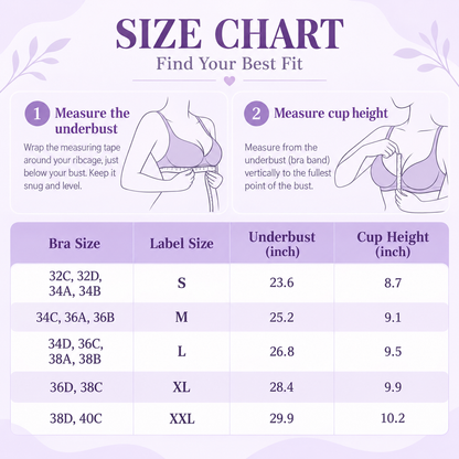 Women's Floral Seamless Jelly Wireless Push-Up Bra