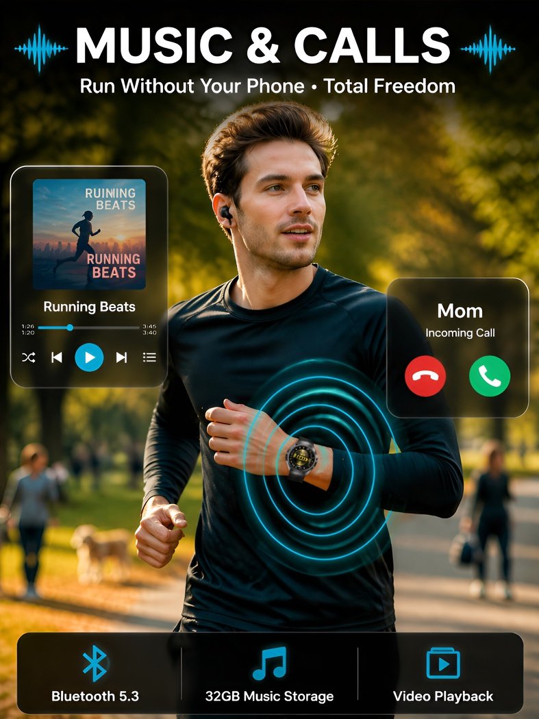 Pro Bluetooth Smartwatch for Health Protection, 24/7 Health Data Center 💓🛡️
