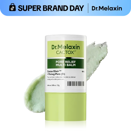 [Dr.Melaxin Official] CACTOX PORE RELIEF MULTI BALM with Cactus Cooling Reduce Puffiness & Pore Tightening for Visible Pore Care Skin Repair