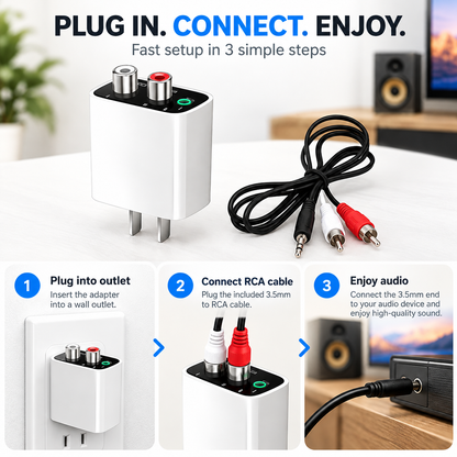 Bluetooth 6.0 Receiver – Upgrade Old Speakers to Wireless Audio