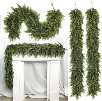 6FT Artificial Cedar Christmas Garland