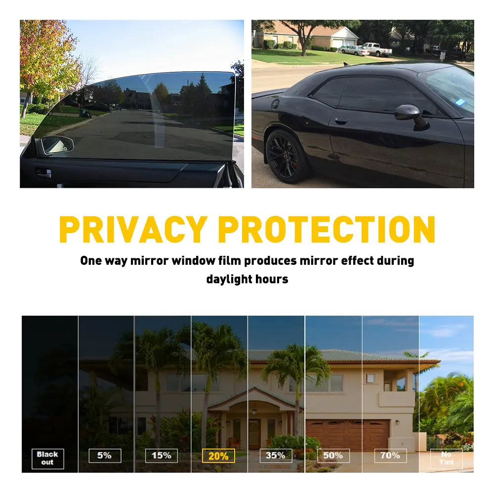 300CM Uncut Window Tint Film - 1% to 70% VLT Options