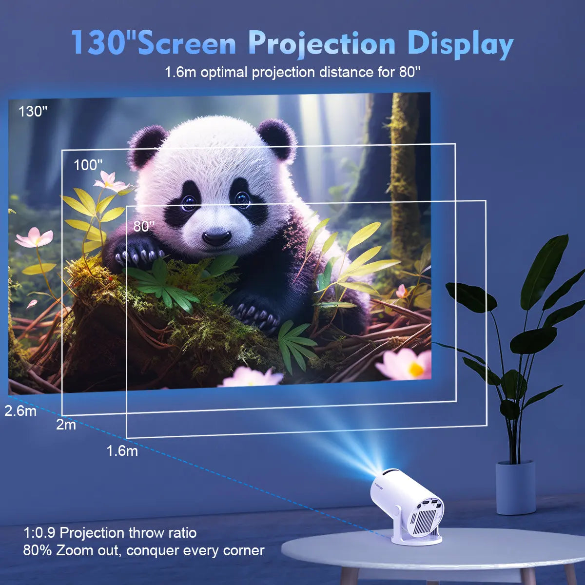 Limited Time Offer — Double Up & Save! 🔥Portable Smart Mini Projector with WiFi 6 & Bluetooth 5.4
