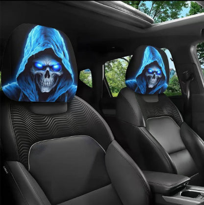 Funny Cartoon Car Headrest Covers-2PCS Universal Fit