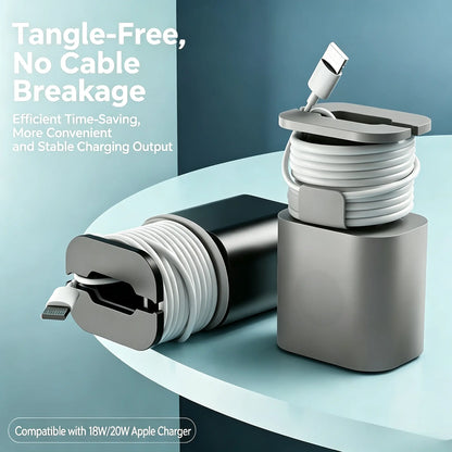 Silicone Apple Charger Protector with Cord Wrap