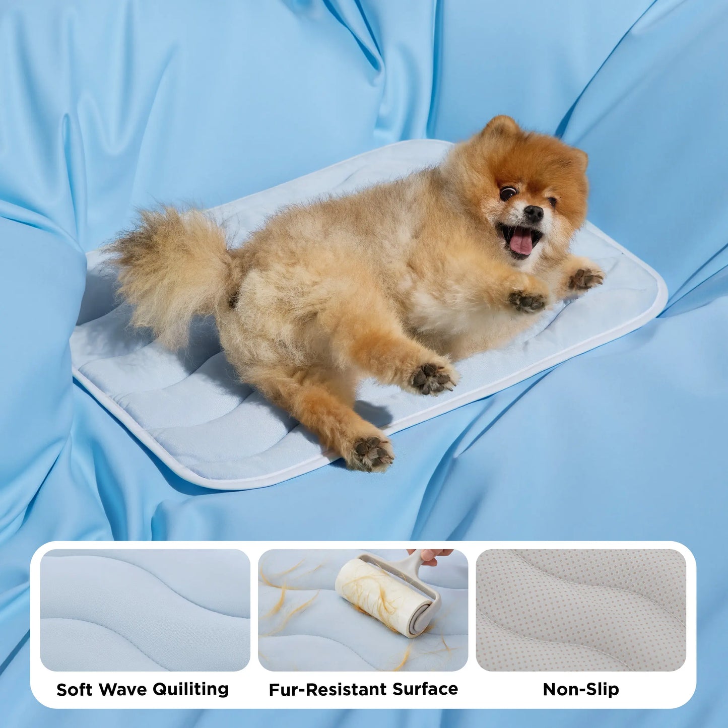 Summer Cooling Mat for Dogs with Portable Non Slip Design