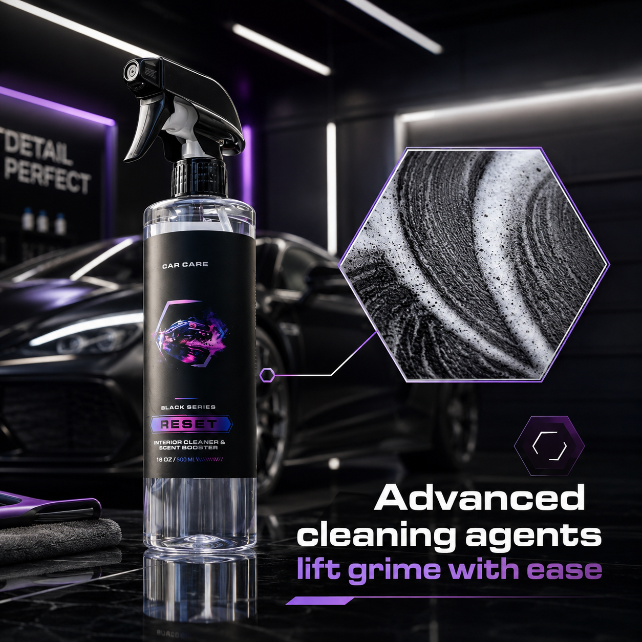 Deep Cleaning Car Interior Cleaner for All Surfaces