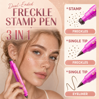 2 in 1 Waterproof Faux Freckle Stamp & Fine Tip Pen