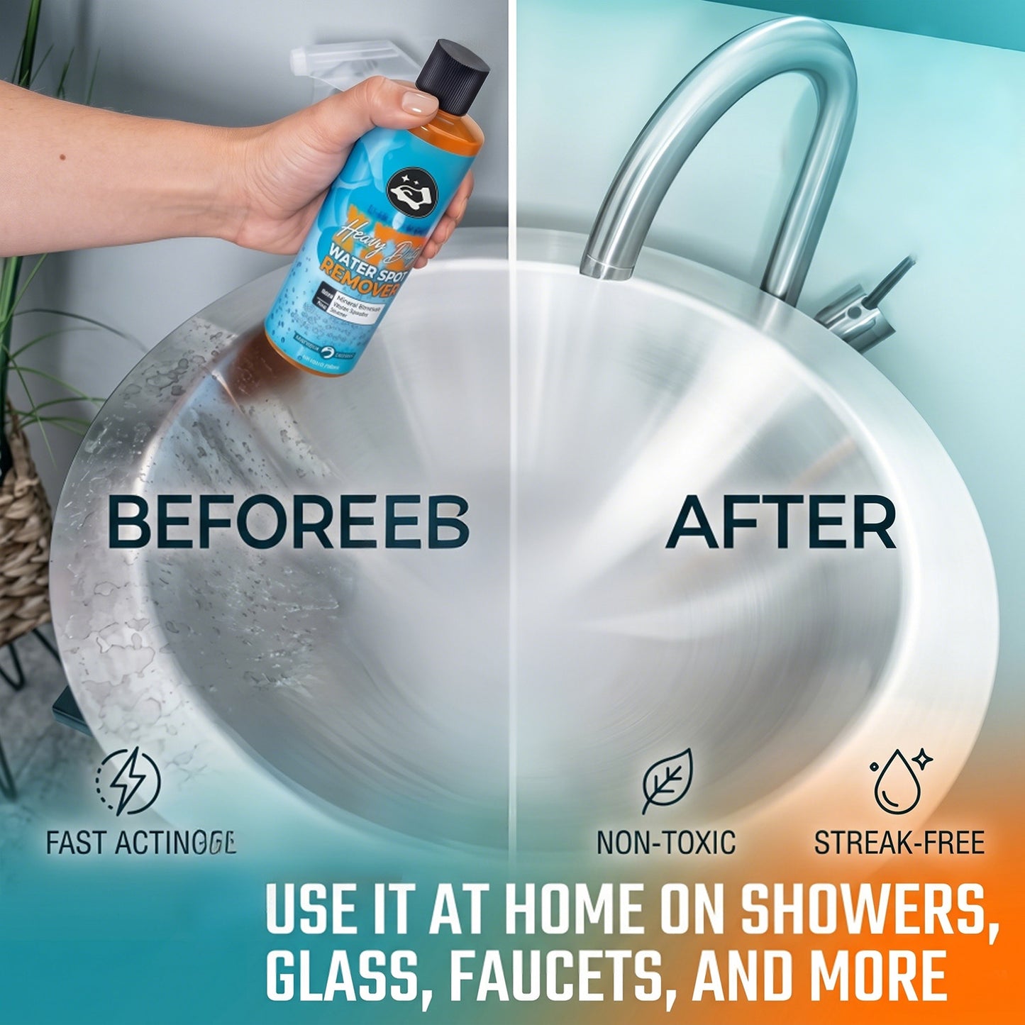 Automotive Hard Water Stain Gel Cleaner for Glass Tile and Shower