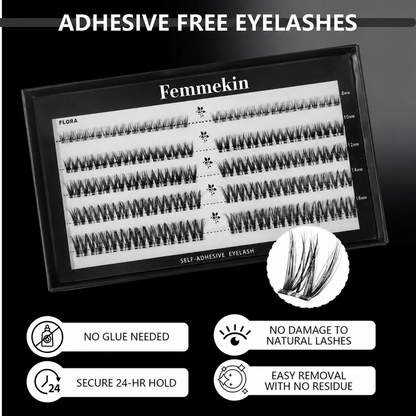 Femmekin No Glue Lash Kit - Self-Adhesive Eyelashes for Effortless Beauty