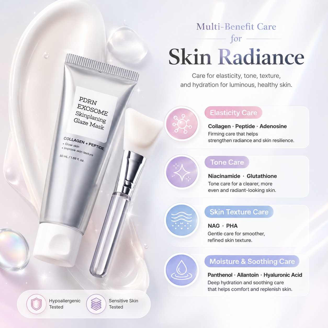 PDRN Exosome Collagen Repair Glaze Mask