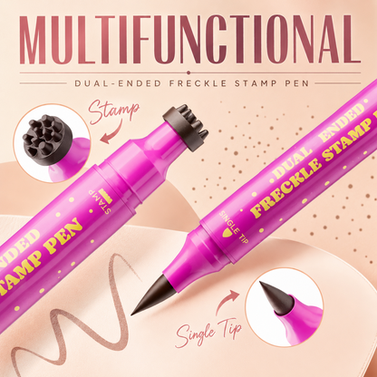 2 in 1 Waterproof Faux Freckle Stamp & Fine Tip Pen