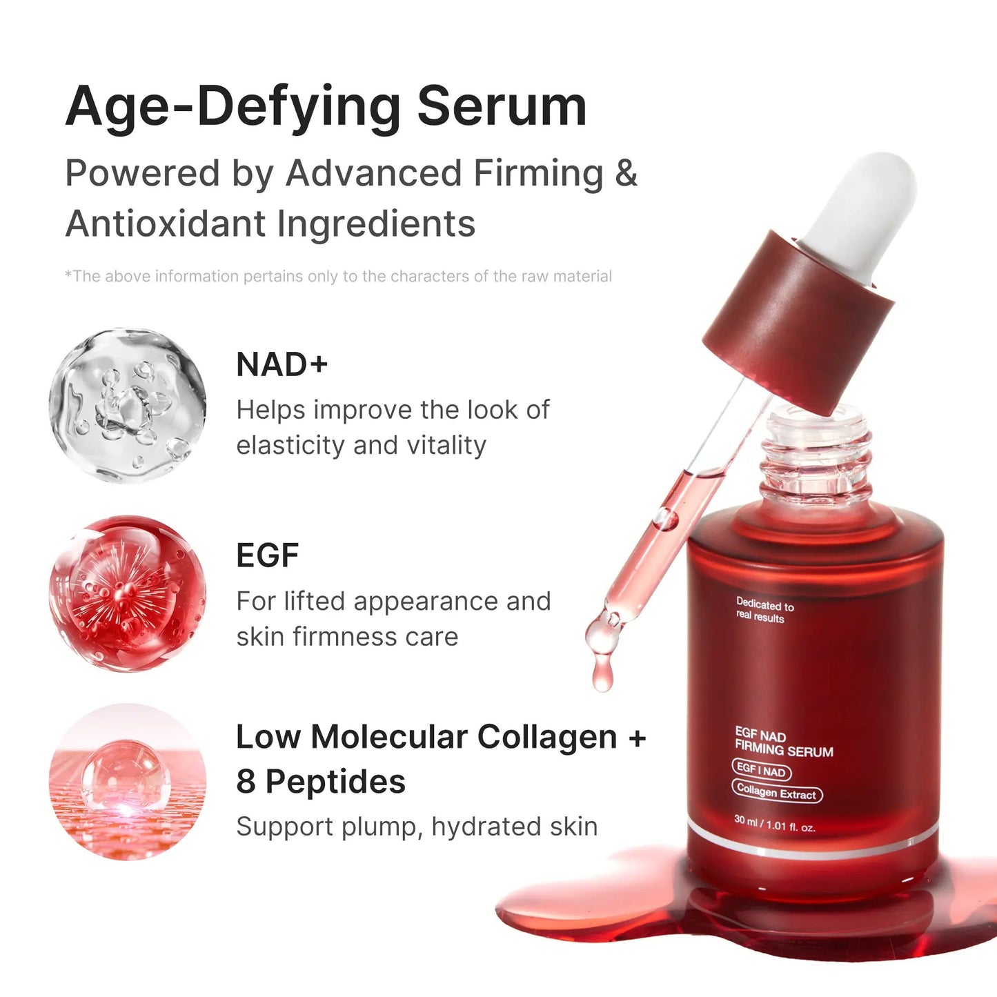 NAD EGF Collagen Firming Serum for Fine Lines and Elasticity 30ml