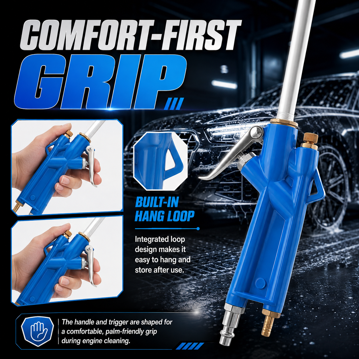 Pneumatic Engine Cleaning Gun - Heavy Duty