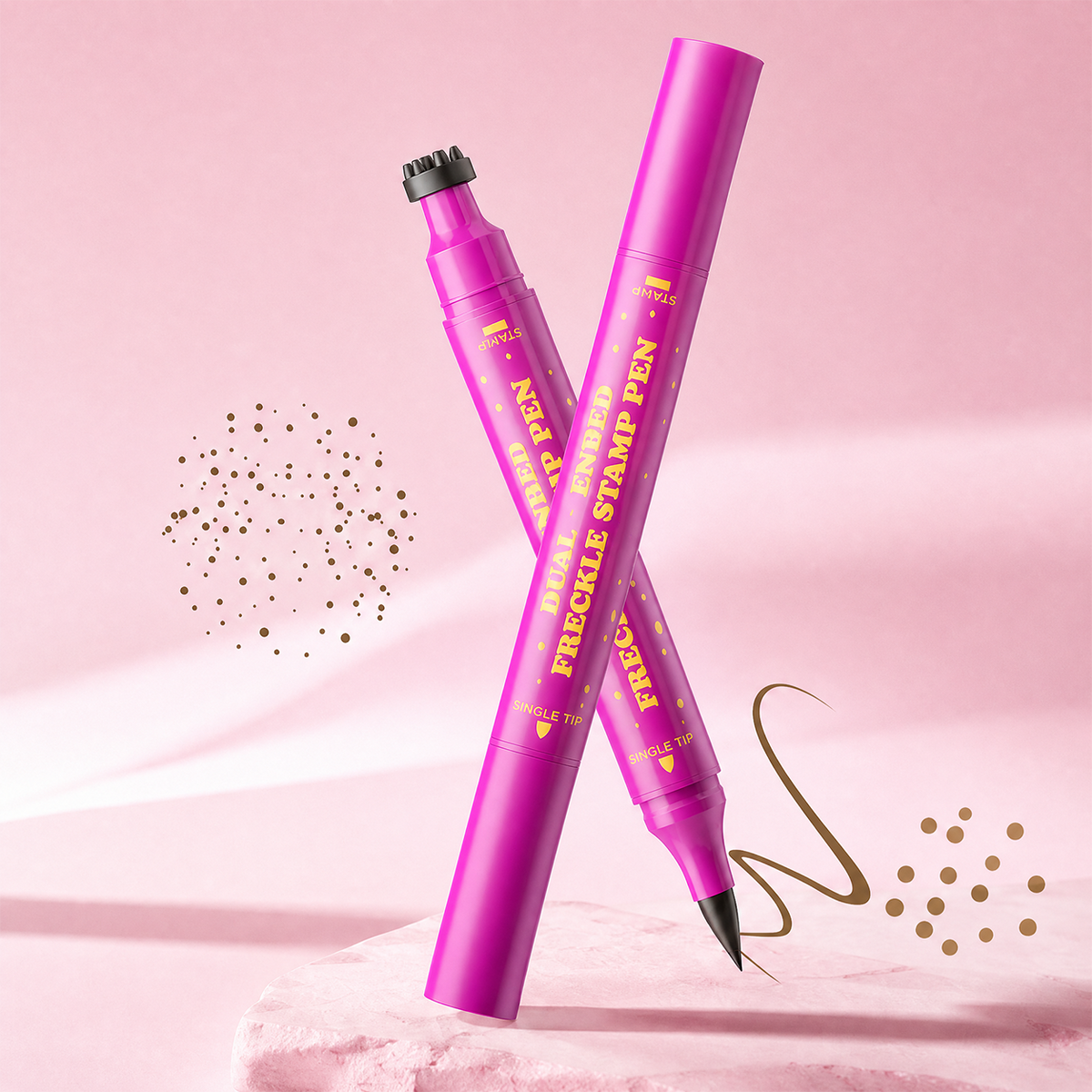 2 in 1 Waterproof Faux Freckle Stamp & Fine Tip Pen