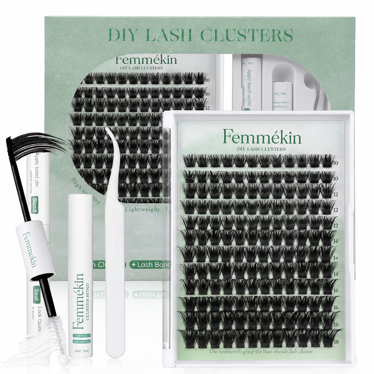 Femmekin Lash Clusters Kit - Soft Fluffy Lashes
