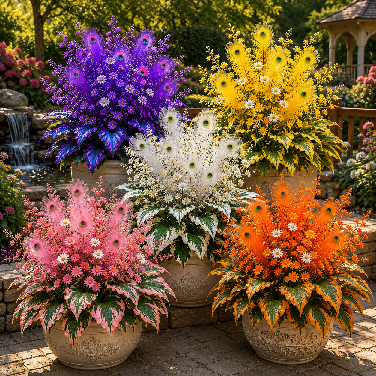 🌿🔥 Peacock Flame Hosta Bulbs – Stunning Colors That Brighten Any Space 🦚