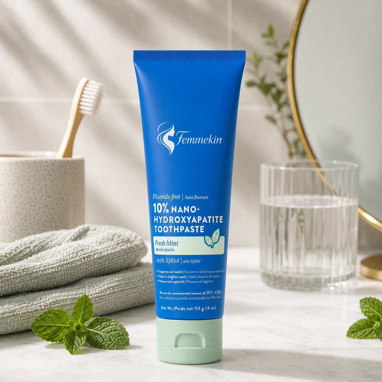 Fluoride Free Nano Hydroxyapatite Toothpaste with Fresh Mint