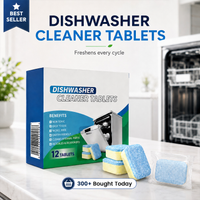 Fresh Dishwasher Cleaner Tablets-12 pieces