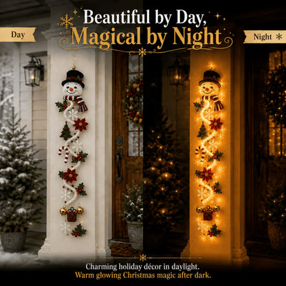 🎄 Light‑Up Glowing Christmas Door Hanger ✨ Festive Home Decor