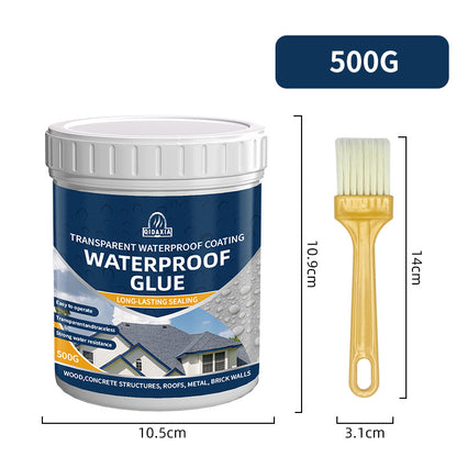 💧35oz Water-Based Transparent Waterproof Coating | Invisible Clear Sealant | Self-Leveling Waterproof Seal for Roof, Brick, Concrete, Wood &amp; Metal Surfaces