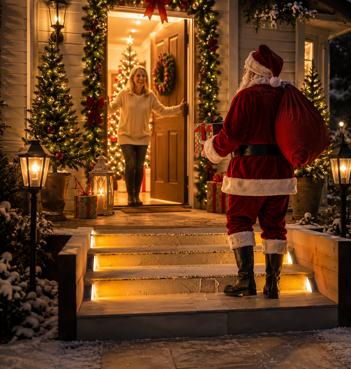 🎅Early Bird Christmas Sale - Solar Powered Stair Lights✨