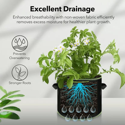 Heavy-Duty Breathable Grow Bags