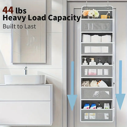 5 Tier Over The Door Hanging Storage Organizer