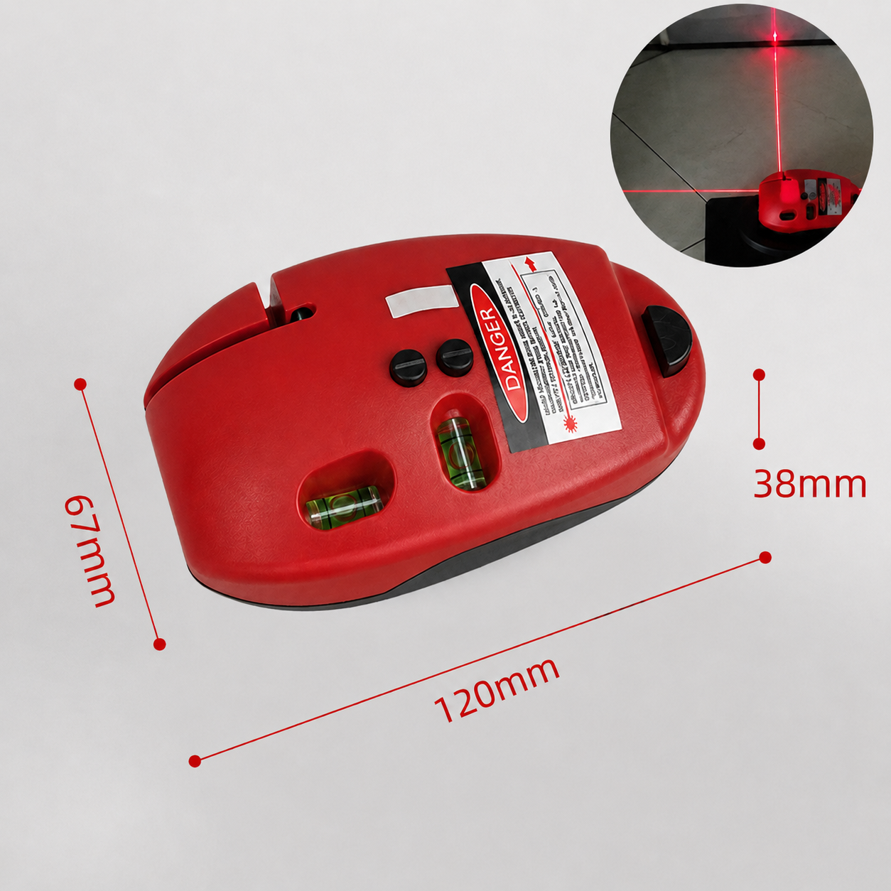 90° Infrared Laser Level for Tiling Framing and DIY Projects