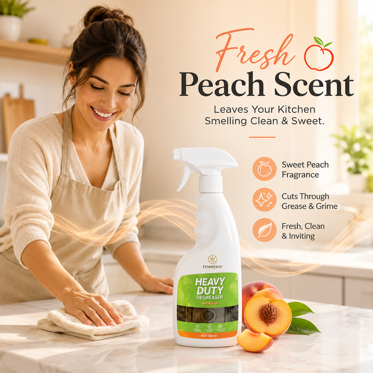 🏆Femmekin Heavy Duty Kitchen Degreaser Spray