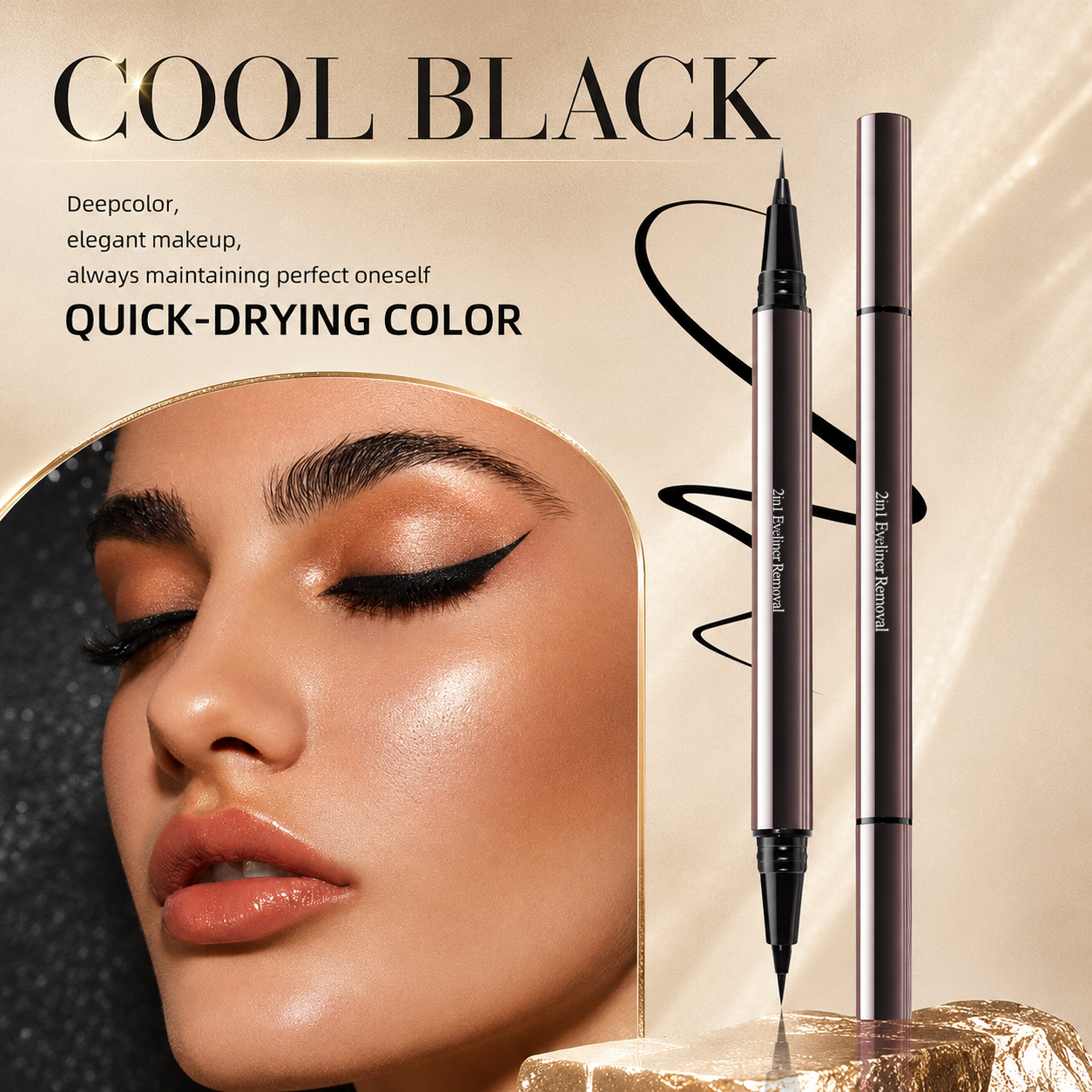 Dual-Ended 24H Waterproof Eyeliner