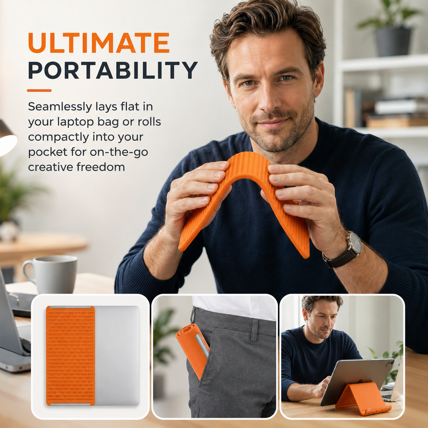 Flexible Silicone Aluminum Phone Holder Stand