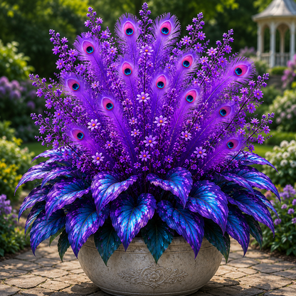 🌿🔥 Peacock Flame Hosta Bulbs – Stunning Colors That Brighten Any Space 🦚