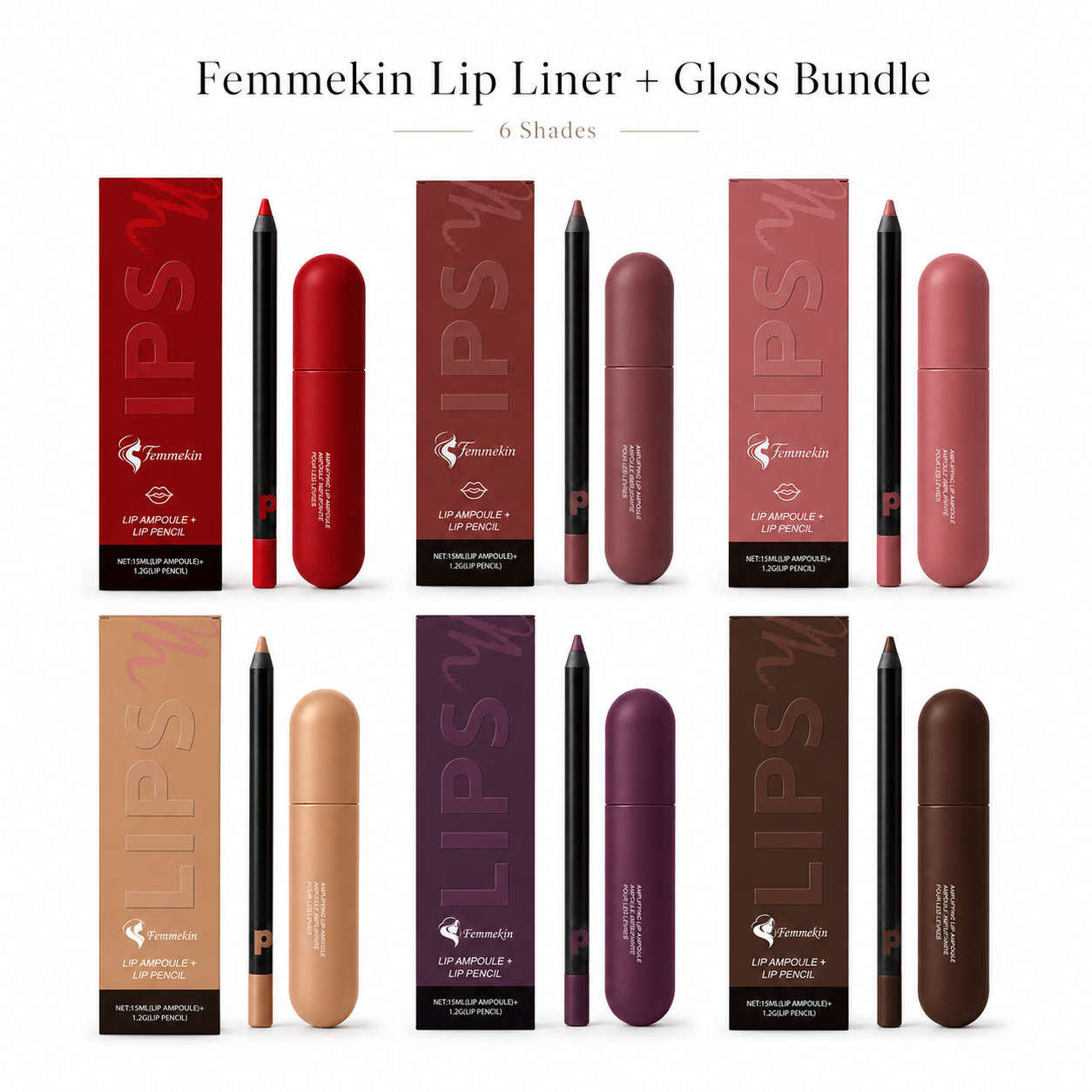 Femmekin Lip Liner + Gloss Bundle